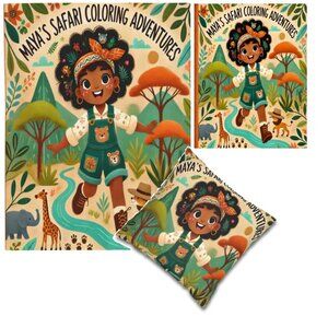Snuggle Pop Creations - Maya's Safari Coloring Adventures.